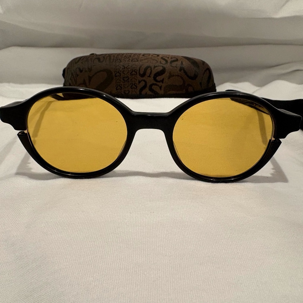 NEW! DITA SIGLO DTS113-01-BLK-GLD; Black/White Gold Amber Lens; 100% Authentic